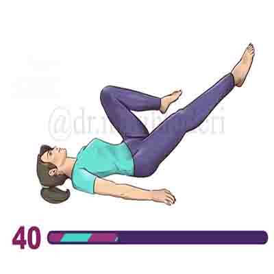حرکت کششی برای کاهش کمر درد-تمرین شماره ۷